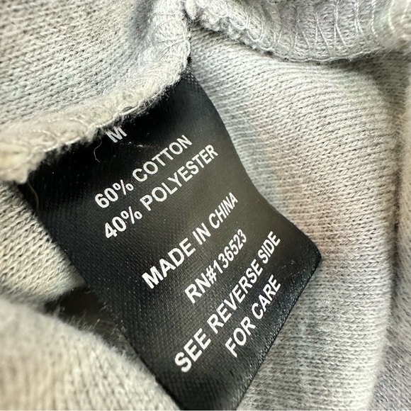 Brooklyn Cloth Grey Stripes Baja Hoodie Size Medium - Picture 6 of 8